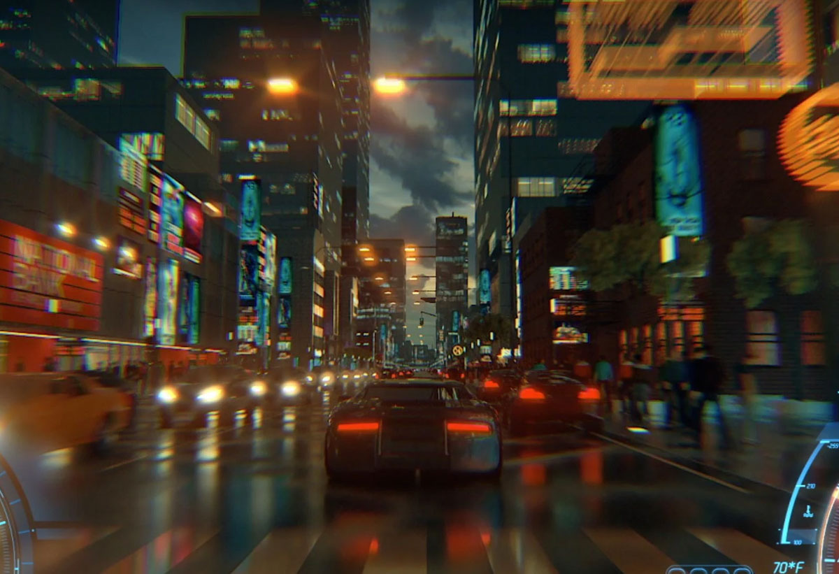 Απεικονίζεται στην οθόνη μια σκηνή από video game.